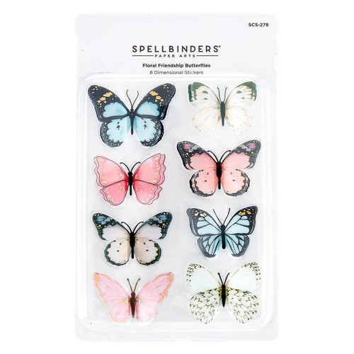 Spellbinders Dimensional Stickers-Butterfly SCS278 - 813233034328
