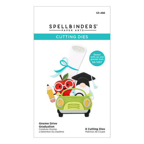 Spellbinders Etched Dies-Gnome Drive Graduation S3488 - 813233037145