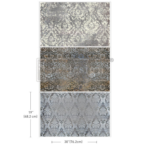 Prima Re-Design Decoupage Decor Tissue Paper 19.5"X30" 3/Pkg-Antique Elegance RE666392 - 655350666392