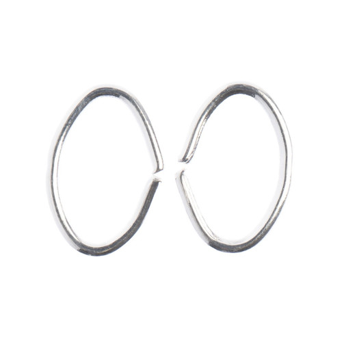 John Bead Jump Ring Oval 8x6mm 88/Pkg-Silver - 1401024