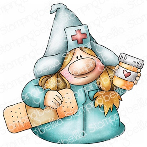 Stamping Bella Cling Stamp-Gnome Nurse EB1213 - 666307912134