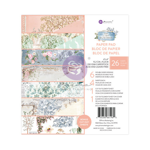 Prima Marketing Double-Sided Paper Pad 6"X6" 26/Pkg-The Plant Department P661960 - 655350661960