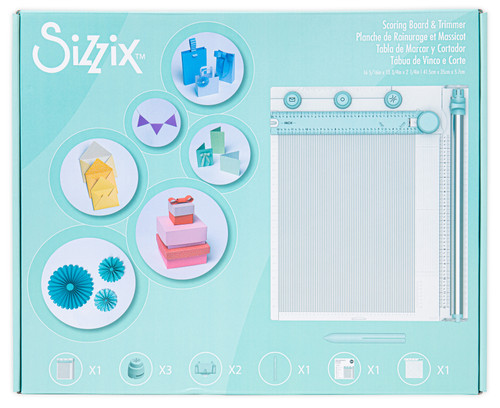 Sizzix Making Tool Scoring Board & Trimmer-9 Pieces 665797 - 630454278184