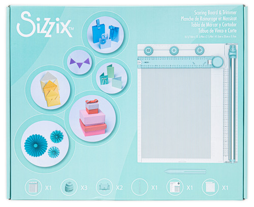 Sizzix Making Tool Scoring Board & Trimmer-9 Pieces - 665797 - 630454278184