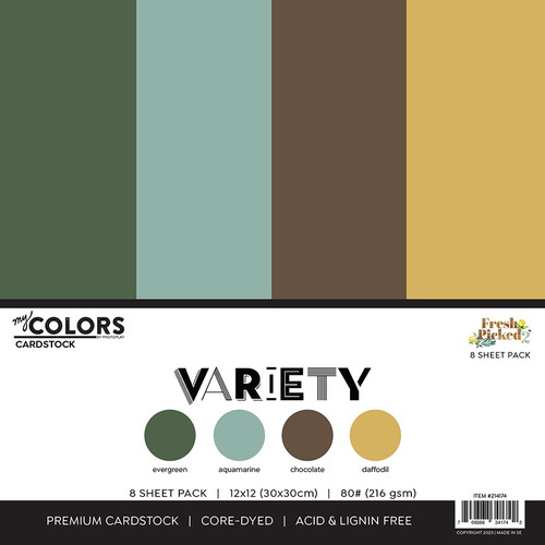 PhotoPlay Cardstock Variety Pack 8/Pkg-Fresh Picked 2 FPT14174 - 709388341742