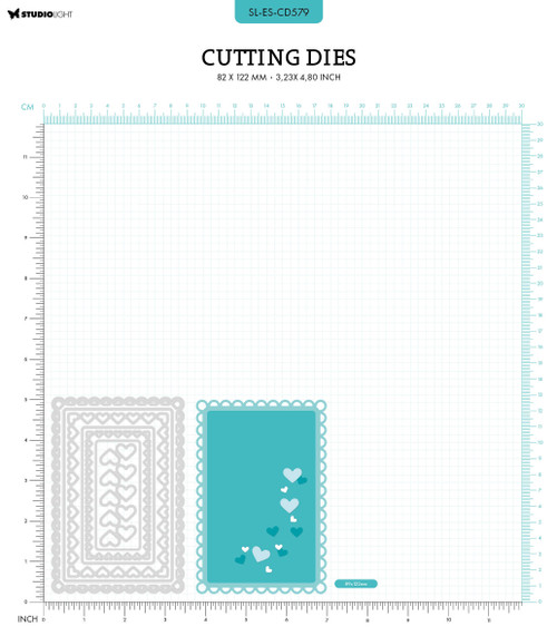 Studio Light Essentials Cutting Die-Nr. 579, Rectangle Shape - LESCD579