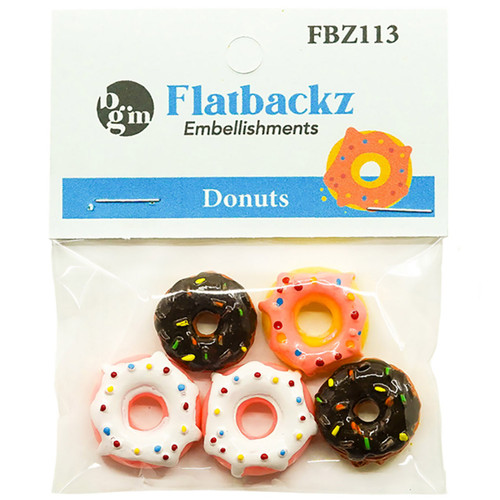 Buttons Galore Flatbackz Embellishments-Donuts - FBZ-113 - 840934006958