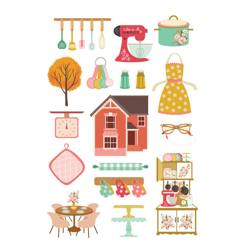 Simple Stories Sticker Book 12/Sheets-What's Cookin'? - WC21123 Simple Stories Sticker Book 12/Sheets-What's Cookin'? - WC21123