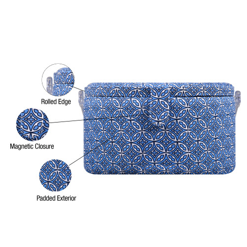 SINGER Sew'n Stow Sewing Basket and Zipper Pouch-Medallion Print 40219