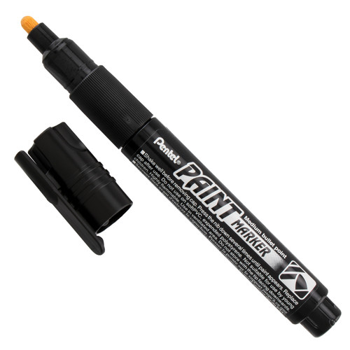 Pentel Paint Marker Medium Bullet Point Tip-Black MMP20BP-A