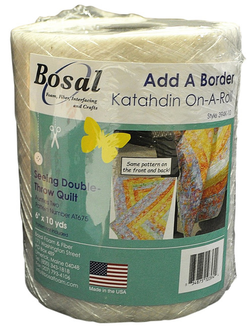 Bosal Katahdin Add-A-Border 100% Organic Cotton Batting-6"X10yd 394K-10 - 834875103944