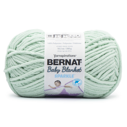 Bernat Baby Blanket Sparkle Yarn-Seafoam - 161271-71005 - 057355480544
