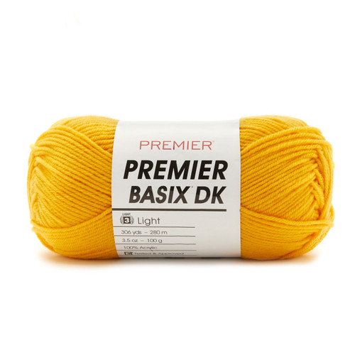 Premier Yarns Basix DK Yarn-Mustard - 1142-52 - 840166819692 Premier Yarns Basix DK Yarn-Mustard - 1142-52 - 840166819692