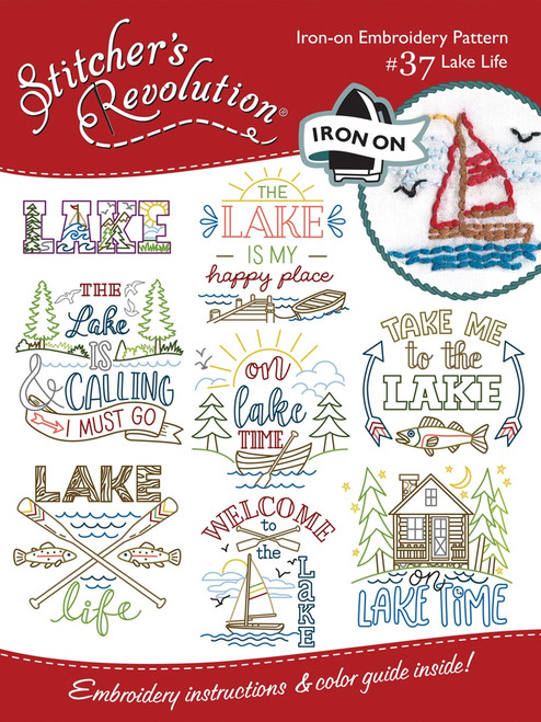 Stitcher's Revolution Iron-On Transfers-Lake Life SR-SR37 - 043272200372