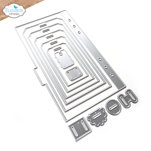 Elizabeth Craft Metal Dies-Tab 4 with tags EC2055 - 810003537737