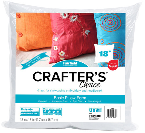 Fairfield Crafter's Choice Pillow Insert-18"X18" CPW18 - 035352106827
