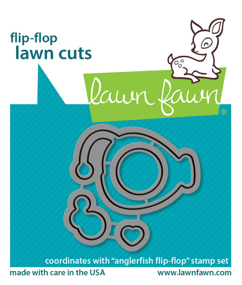 Lawn Cuts Custom Craft Die-Anglerfish Flip Flop 4/Pkg LF2011 - 035292673113