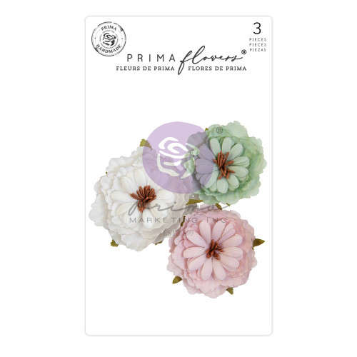 Prima Marketing Paper Flowers 3/Pkg-With Amour/ Avec Amour AA664442 - 655350664442