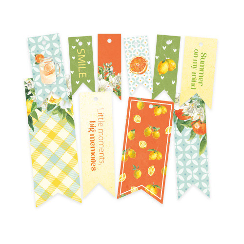 Fresh Lemonade Double-Sided Cardstock Tags 10/Pkg-#02 P13LEM22