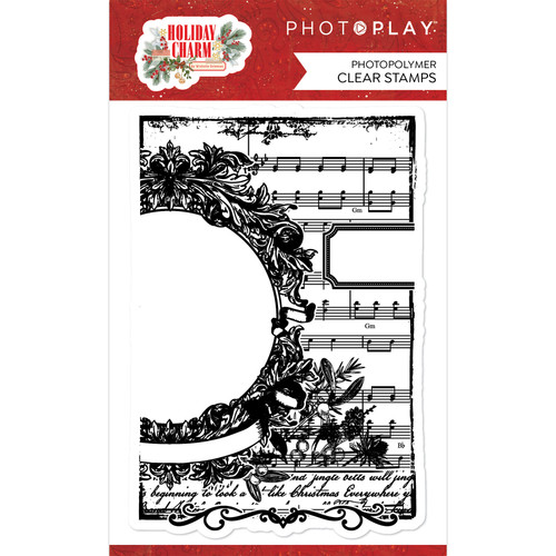PhotoPlay Photopolymer Clear Stamps-Holiday Charm Background HOL4309 - 709388343098