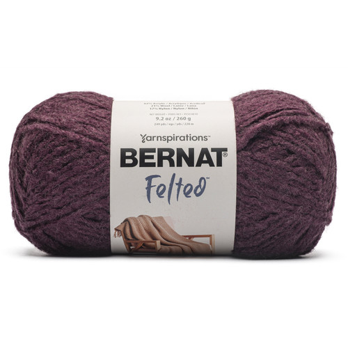 Bernat Felted Yarn-Cabernet - 161180-80007 - 057355531642