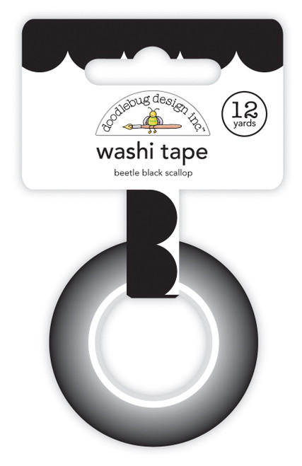 Doodlebug Washi Tape 15mmx12yd-Beetle Black DB7706 - 842715077065