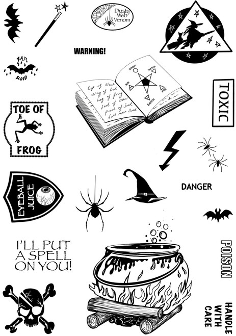 Creative Expressions Stamp Set By Jamie Rodgers-Poisonous Potions CEC1038 - 5055305984918