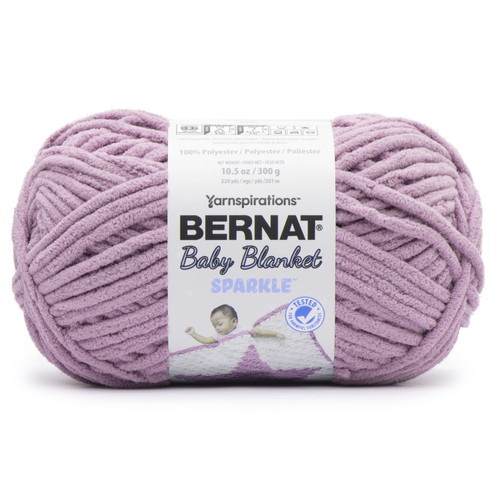 Bernat Baby Blanket Sparkle Yarn-Planetary Purple - 161271-71004 - 057355480537
