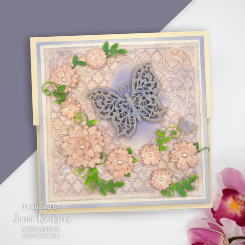 Creative Expressions Craft Dies By Jamie Rodgers-Dragonfly Trellis Aperture CEDJR056