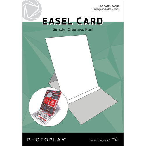 PhotoPlay Maker's Series A2 Easel Cards 6/Pkg-White PPP3659 - 709388336595