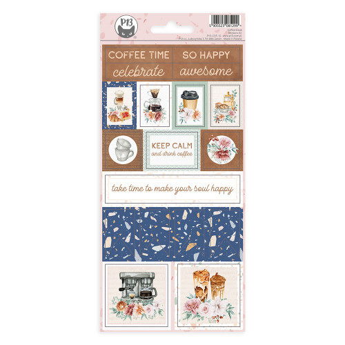 Coffee Break Cardstock Stickers-#02 P13COF12 - 5905523081299