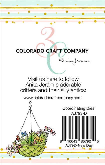 Colorado Craft Company Clear Stamps 2"X3"-New Day-By Anita Jeram C3AJ792