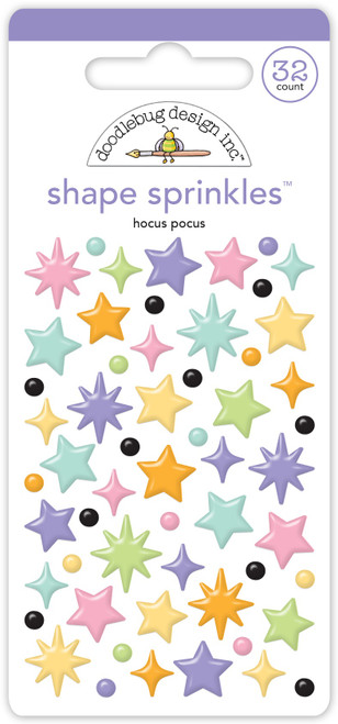 Doodlebug Sprinkles Adhesive Enamel Shapes-Sweet & Spooky Hocus Pocus DB8233 - 842715082335