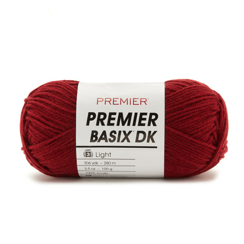 Premier Yarns Basix DK Yarn-Burgundy 1142-50 - 840166819678