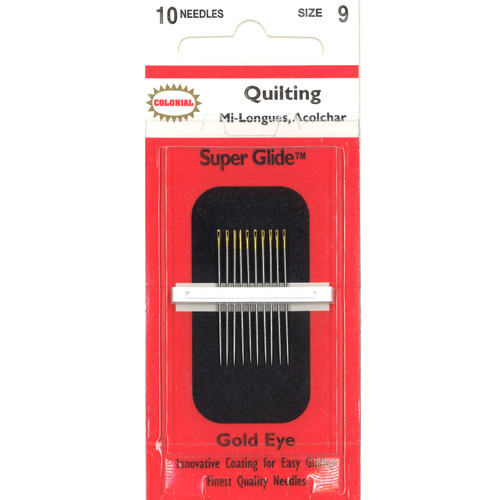 Colonial Super Glide Quilting Needles-Size 9 10/Pkg CBSG1209 - 091955500042