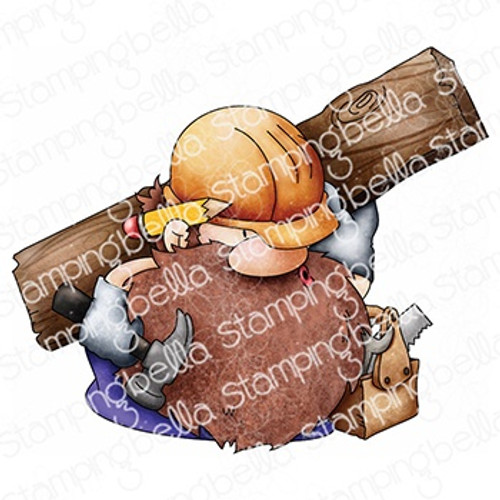 Stamping Bella Cling Stamps-Gnome Carpenter EB1193 - 666307911939
