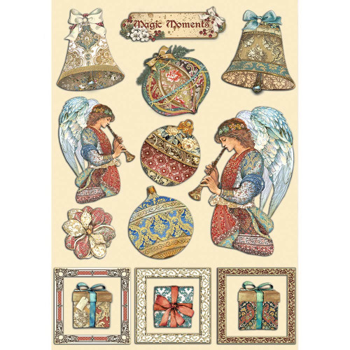 Stamperia Wooden Shapes A5-Christmas Greetings - KLSP143 - 5993110029380
