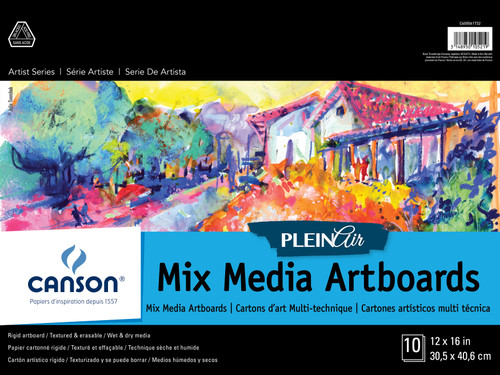 Canson Artist Series Plein Air Mixed Media Artboards 12"x16"-10 Boards - C461732 - 3148950105219