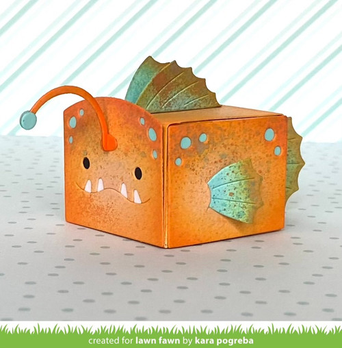 Lawn Cuts Custom Craft Die-Tiny Gift Box Anglerfish Add-On 9/Pkg LF3184