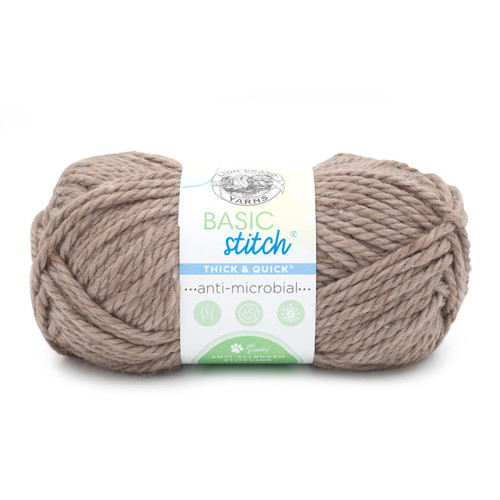 Lion Brand Basic Stitch Antimicrobial Thick & Quick Yarn-Hazelwood 209-124 - 023032121444