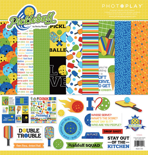 PhotoPlay Collection Pack 12"x12"-Pickleball - PPBL4210 - 709388342107