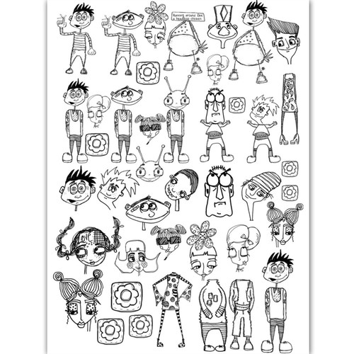 Dress My Craft Transfer Me Sheet A4-Alien Characters MCDP4655 - 194186008896