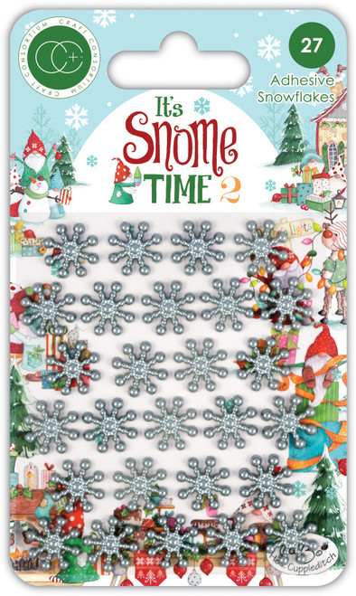 Craft Consortium Adhesive Snowflakes 27/Pkg-It's Snome Time 2 CAPRL008 - 5060921931635