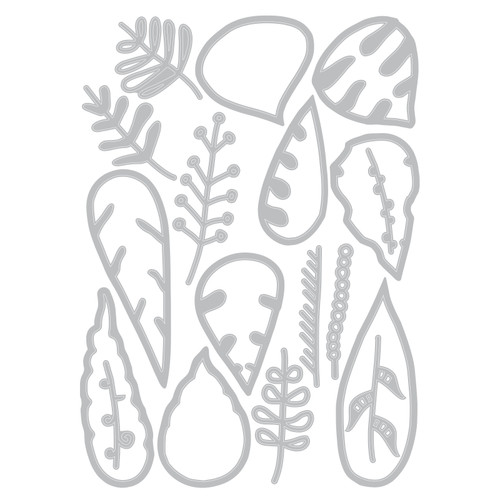 Sizzix Thinlits Dies By Tim Holtz 18/Pkg-Artsy Leaves 666380