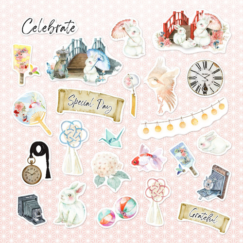 Moon Bunny Ephemera Cardstock Die-Cuts- - MP-61246