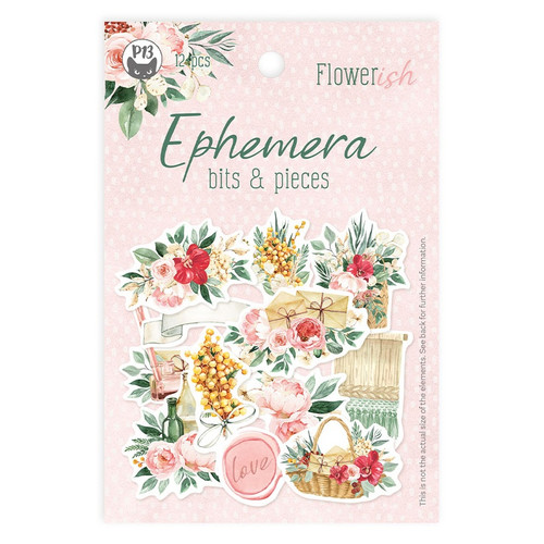 Flowerish Ephemera Cardstock Die-cuts 12/Pkg-Bits & Pieces P13FLO33 - 5905523082388