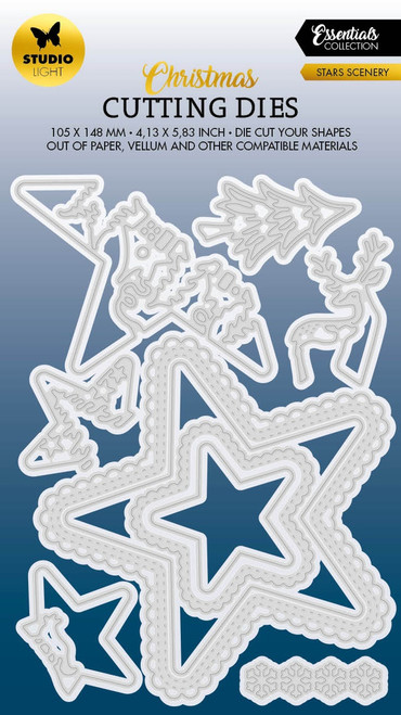 Studio Light Essentials Cutting Die-Nr. 568, Star Scenery - LESCD568 - 8713943143247 Studio Light Essentials Cutting Die-Nr. 568, Star Scenery - LESCD568 - 8713943143247