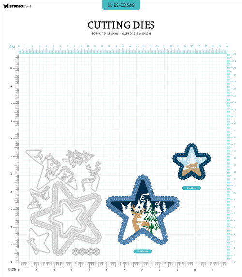 Studio Light Essentials Cutting Die-Nr. 568, Star Scenery - LESCD568 Studio Light Essentials Cutting Die-Nr. 568, Star Scenery - LESCD568