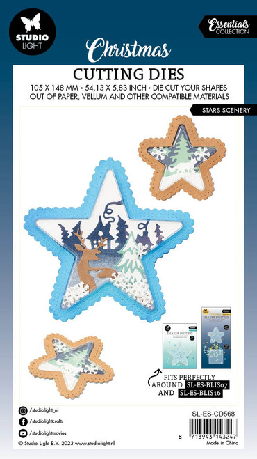Studio Light Essentials Cutting Die-Nr. 568, Star Scenery - LESCD568 Studio Light Essentials Cutting Die-Nr. 568, Star Scenery - LESCD568