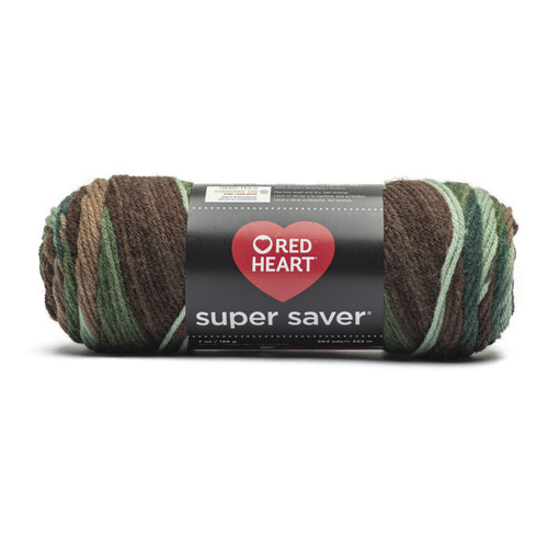 Red Heart Super Saver Yarn-Forest - E300B-7136 - 073650081330